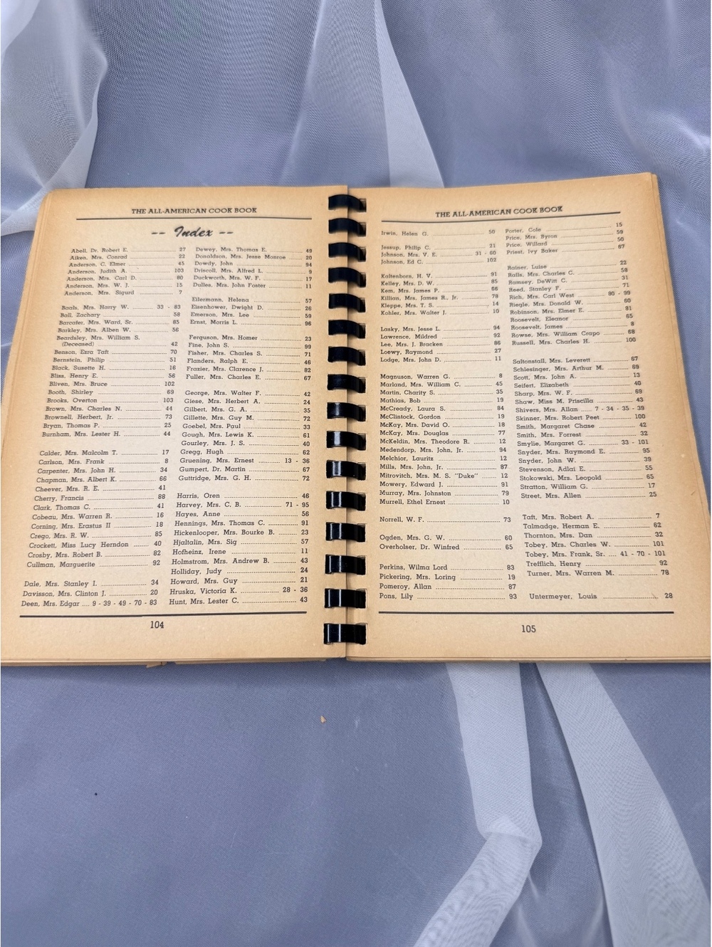 1954 Favorite Recipes From Famous People Spiral Cookbook - Picture 6 of 9